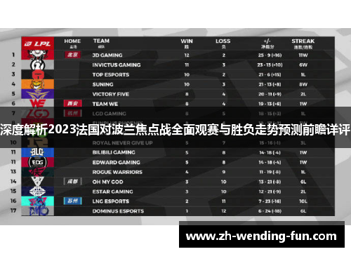 深度解析2023法国对波兰焦点战全面观赛与胜负走势预测前瞻详评